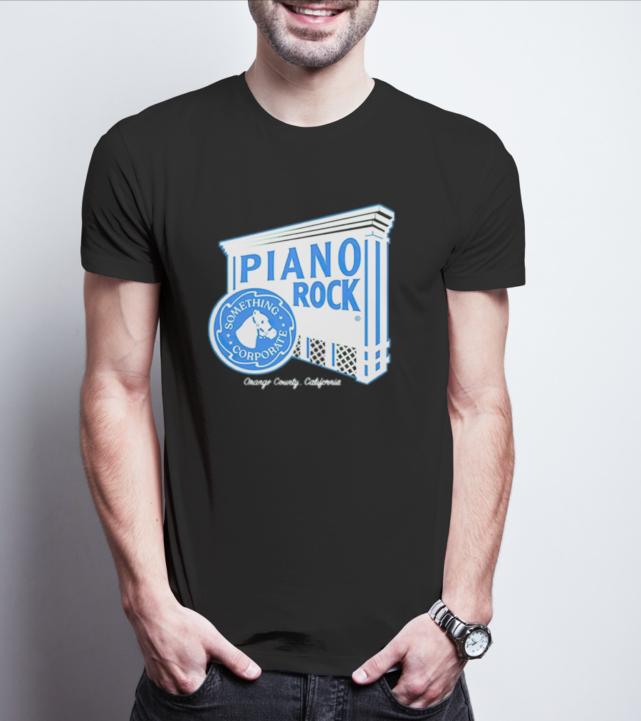 Piano Rock Something Corporate Orange County California T-Shirt
