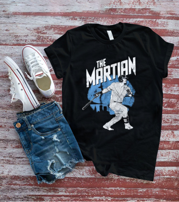 The Martian Jasson Dominguez New York Yankees Baseball Player Skyline T-Shirt