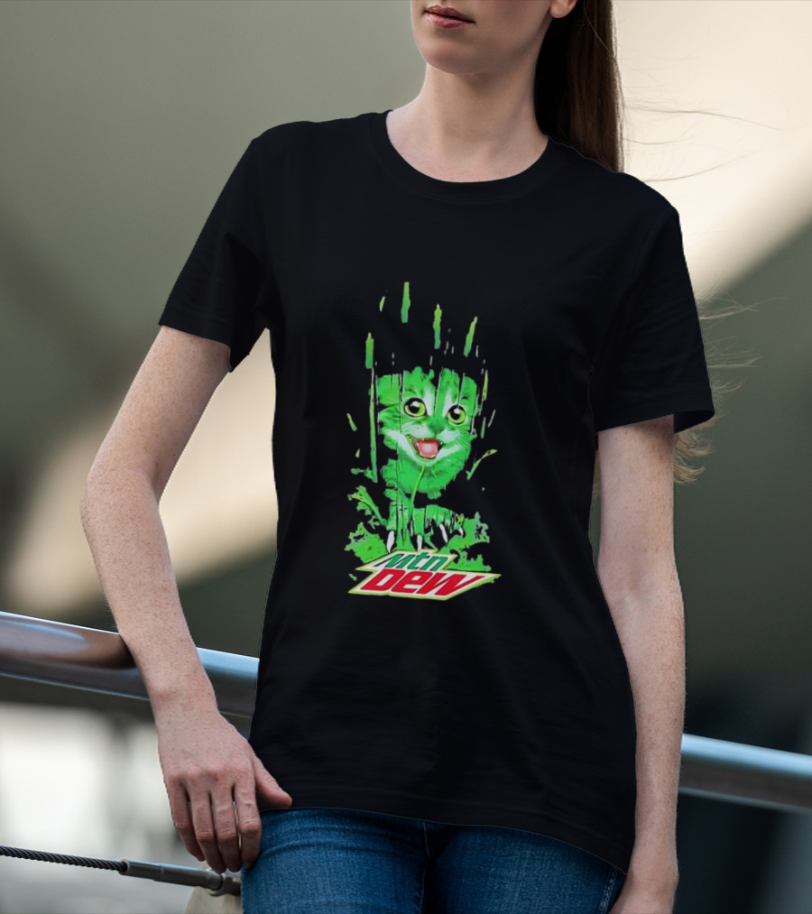 Mtn Dew Green Cat Splash T-Shirt