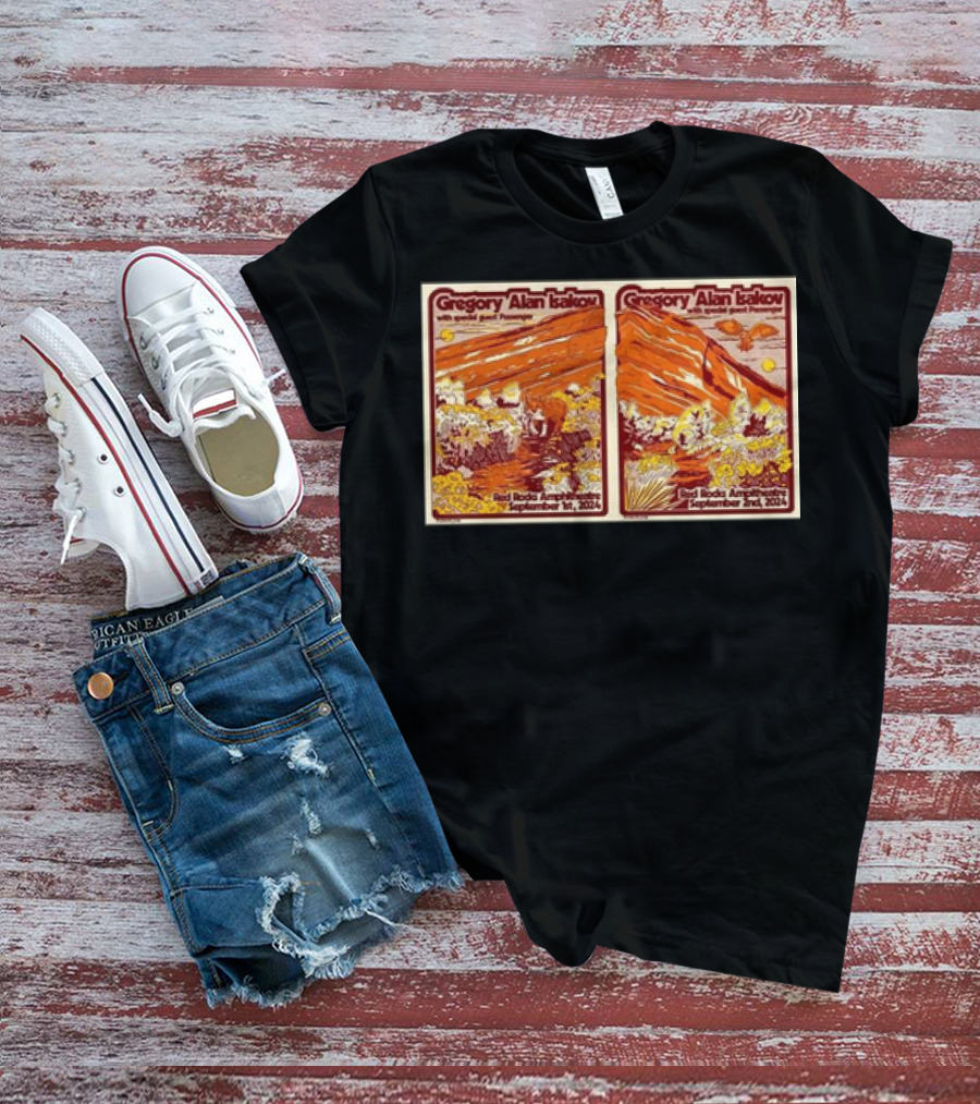 Gregory Alan Isakov With Special Guest Red Rocks Amphitheatre September 1st 2nd T-Shirt
