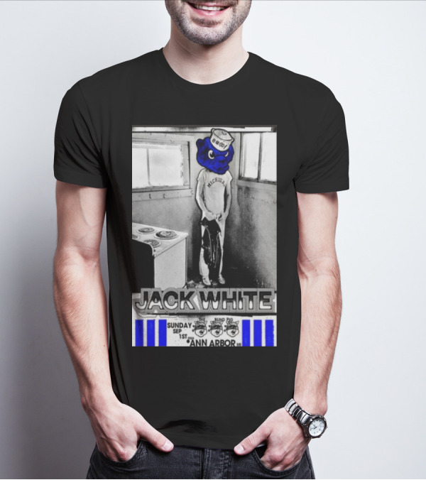 Jack White Michigan Blue Bear Ann Arbor September 1 T-Shirt