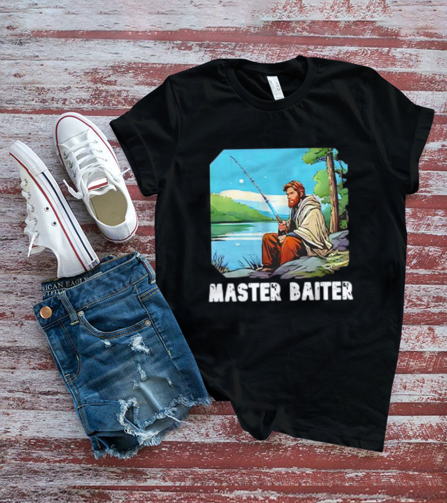 Obi-Wan Kenobi Fishing Master Baiter Forest Scene T-Shirt