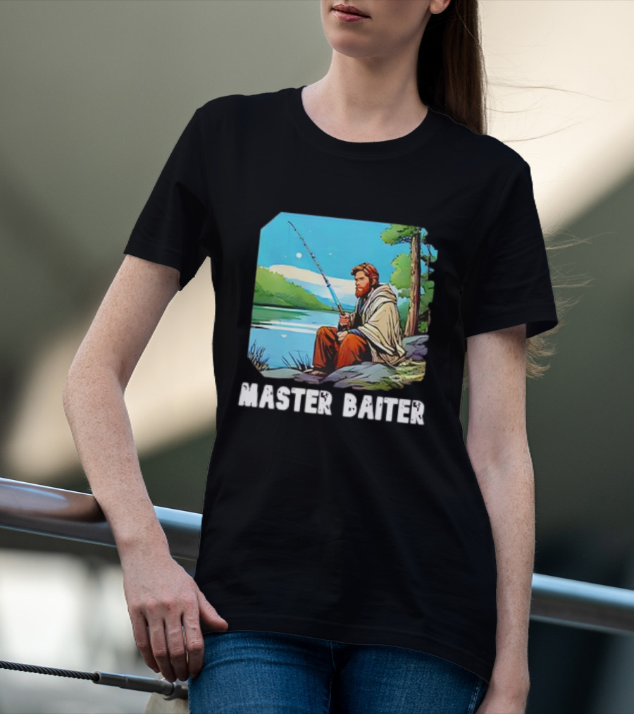Obi-Wan Kenobi Fishing Master Baiter Forest Scene T-Shirt
