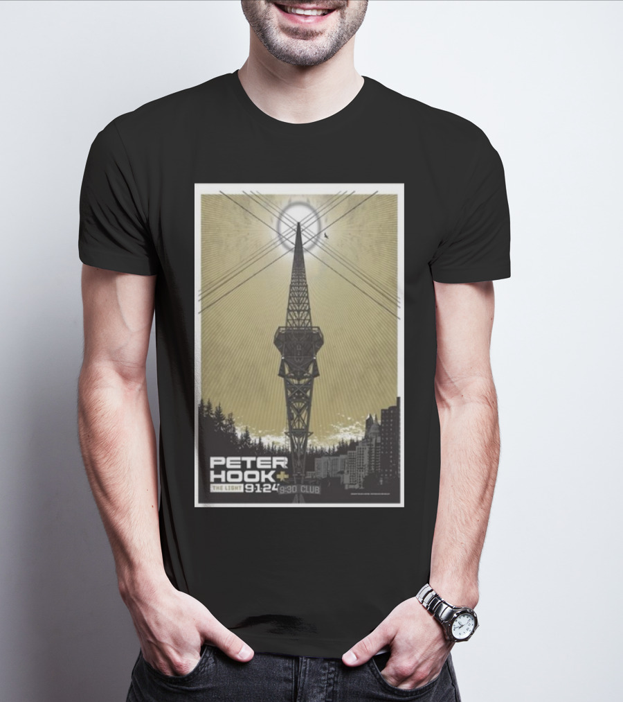 Peter Hook And The Light 9/1/24 9:30 Club Washington DC Tour T-Shirt