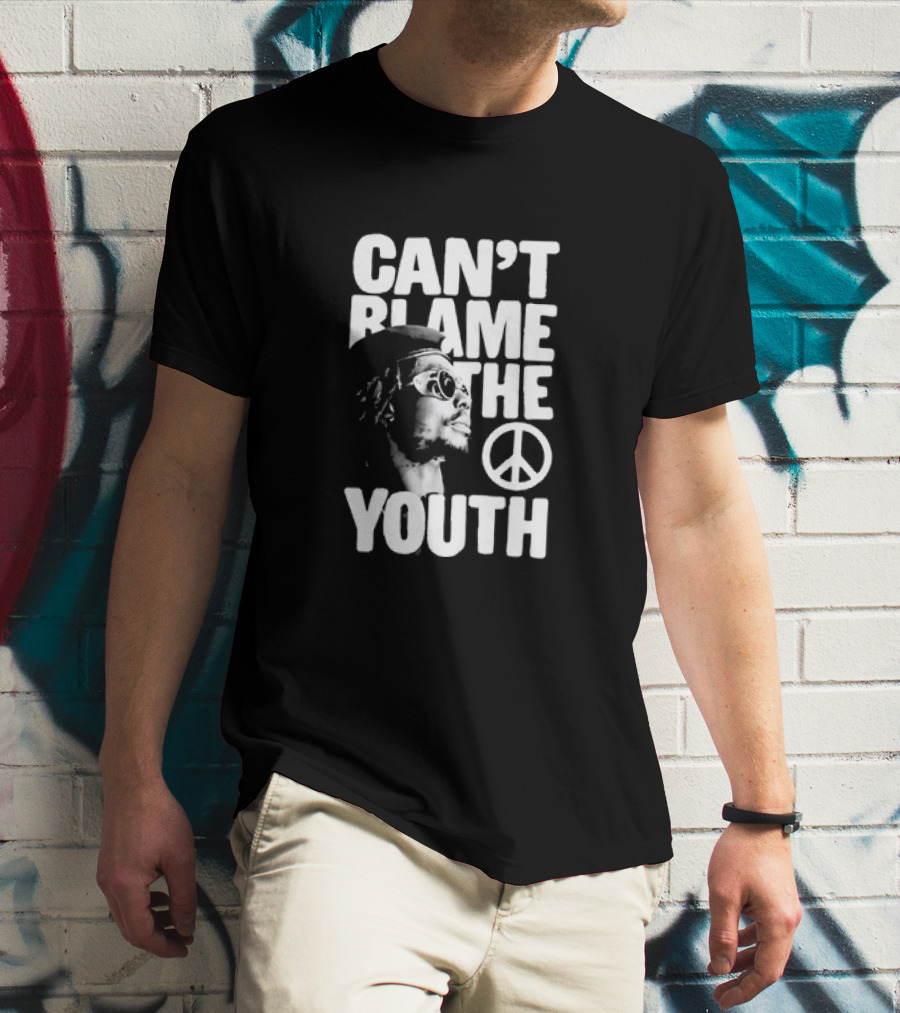 Can't Blame The Youth Peace Symbol Peter Tosh T-Shirt