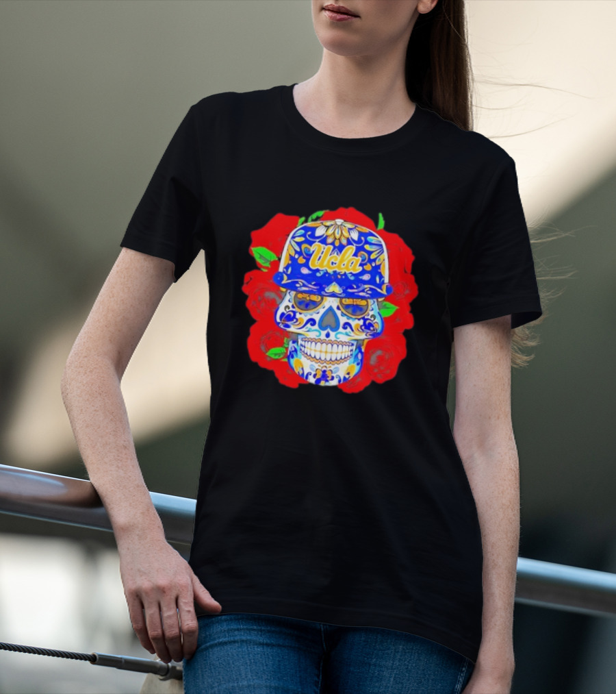 Ucla Bruins Sugar Skull Roses T-Shirt