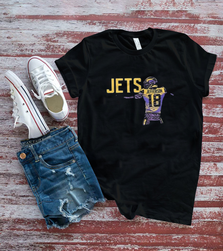 Anthony Edwards Jets Justin Jefferson Football Jersey 18 T-Shirt