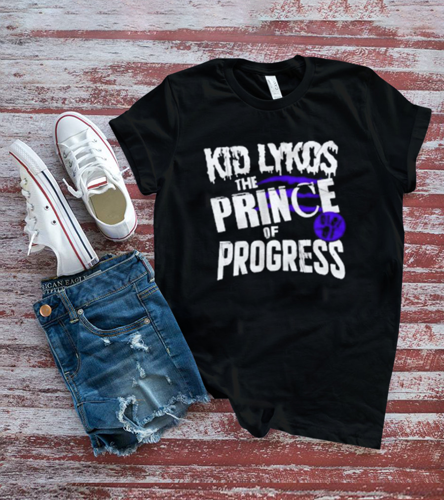 Kid Lykos The Prince Of Progress With Paw Prints T-Shirt