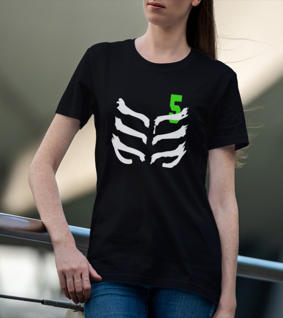 Ninjago Lloyd Garmadon Skeleton Ribcage With Green Ninja 5 T-Shirt