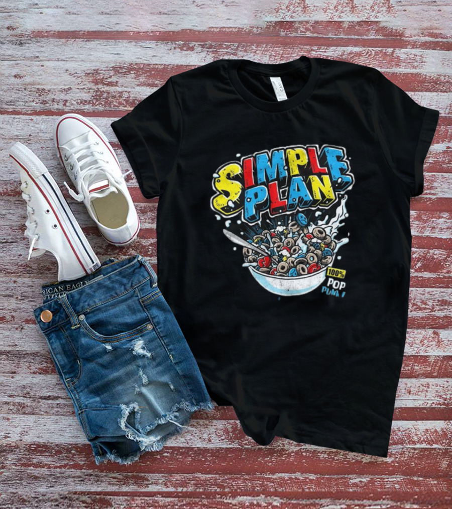 SIMPLE PLAN CEREAL 100% POP PUNK T-Shirt