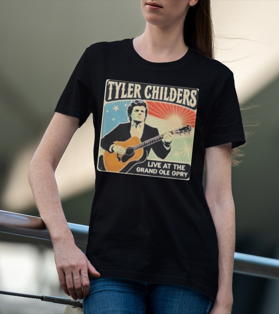Tyler Childers Live Performance With Guitar At The Grand Ole Opry Iconic Event T-Shirt