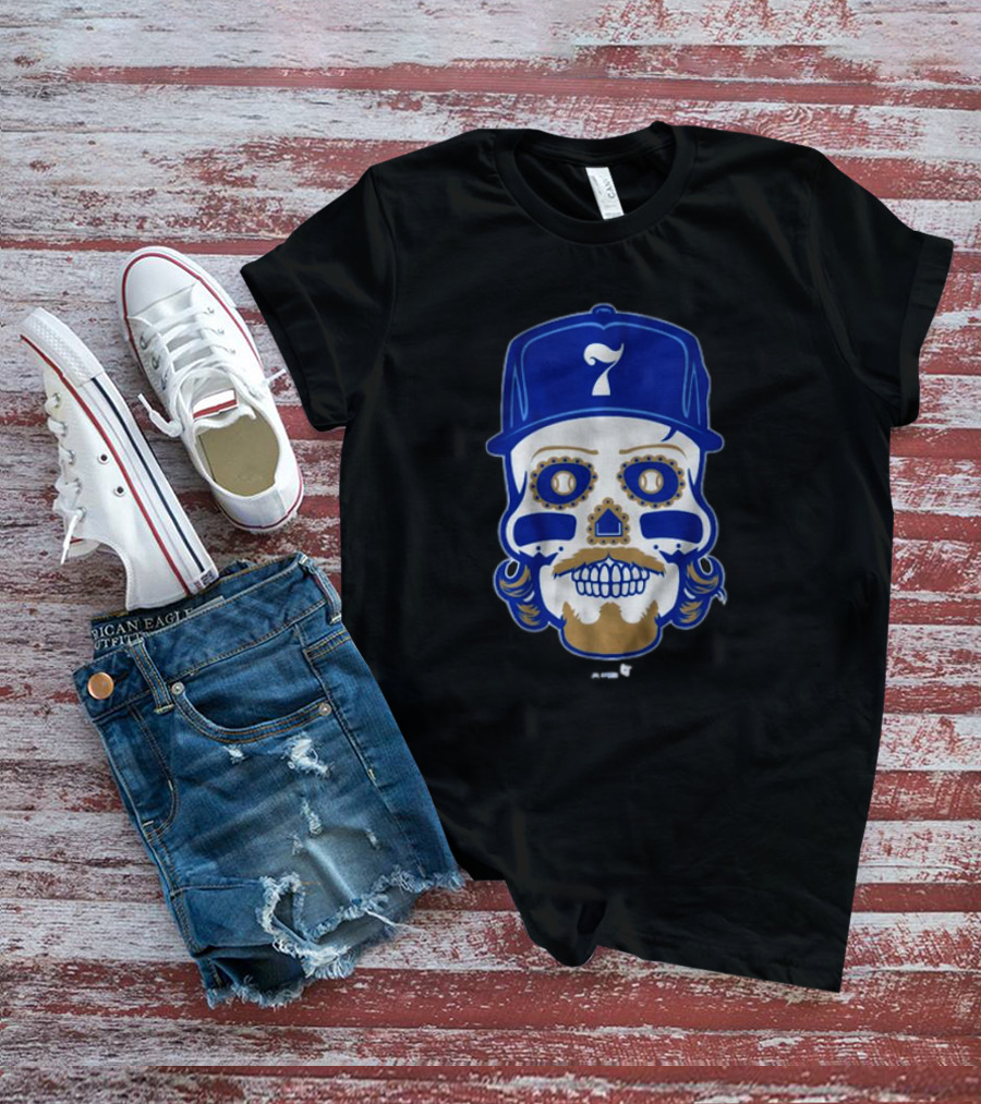 Bobby Witt Jr. Sugar Skull Baseball Cap T-Shirt