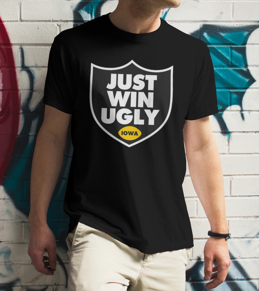 Just Win Ugly Iowa Shield T-Shirt