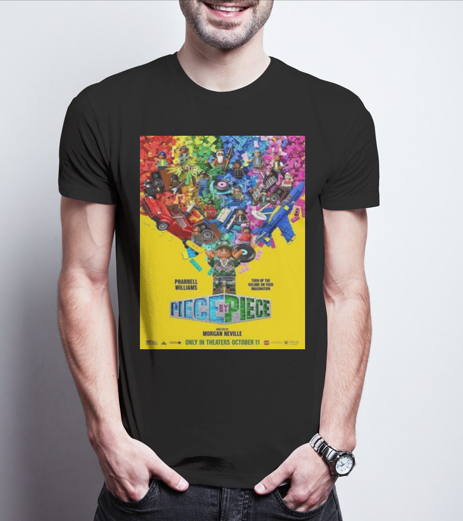 PHARRELL WILLIAMS PIECE BY PIECE TURN UP THE VOLUME OF YOUR IMAGINATION RELEASING IN THEATERS OCTOBER 11 T-Shirt