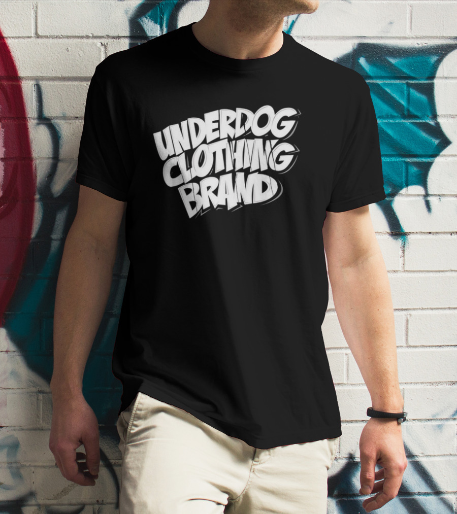UNDERDOG CLOTHING BRAND Streetwear Bold Lettering T-Shirt