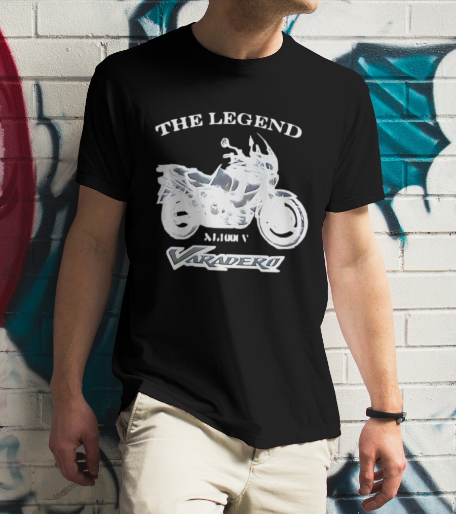 The Legend Varadero XL1000V Motorcycle Icon Text Highlight T-Shirt
