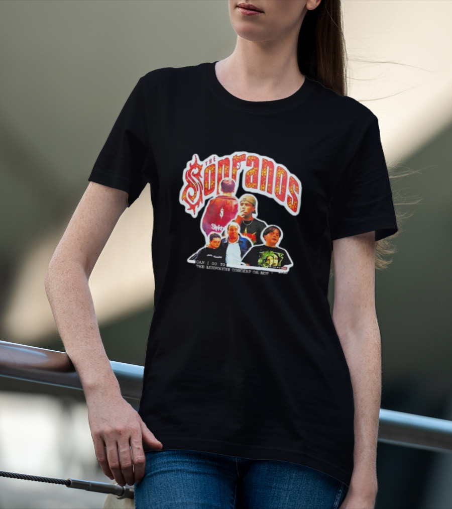 The Sopranos Slipknot Mudvayne Concert Scene Mashup T-Shirt