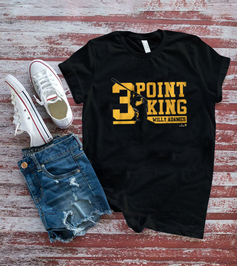 Willy Adames 3 Point King Baseball T-Shirt