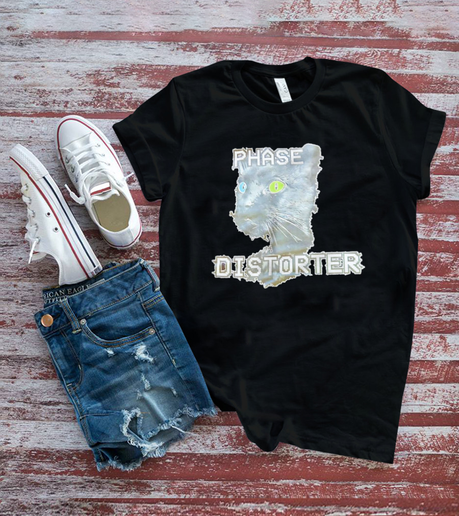 Phase Distorter Cat Neon Effect T-Shirt