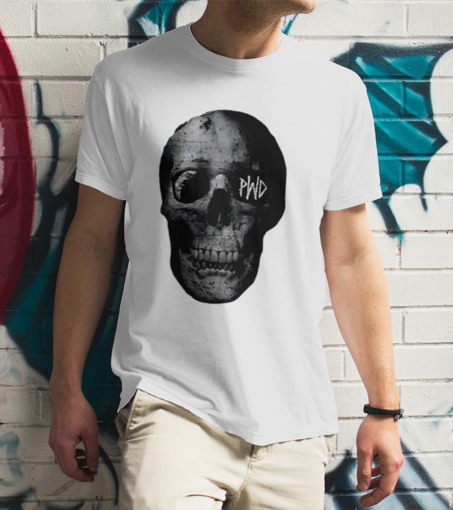 PWD Parkway Drive Dark Days 2012 Atlas Skull Image T-Shirt