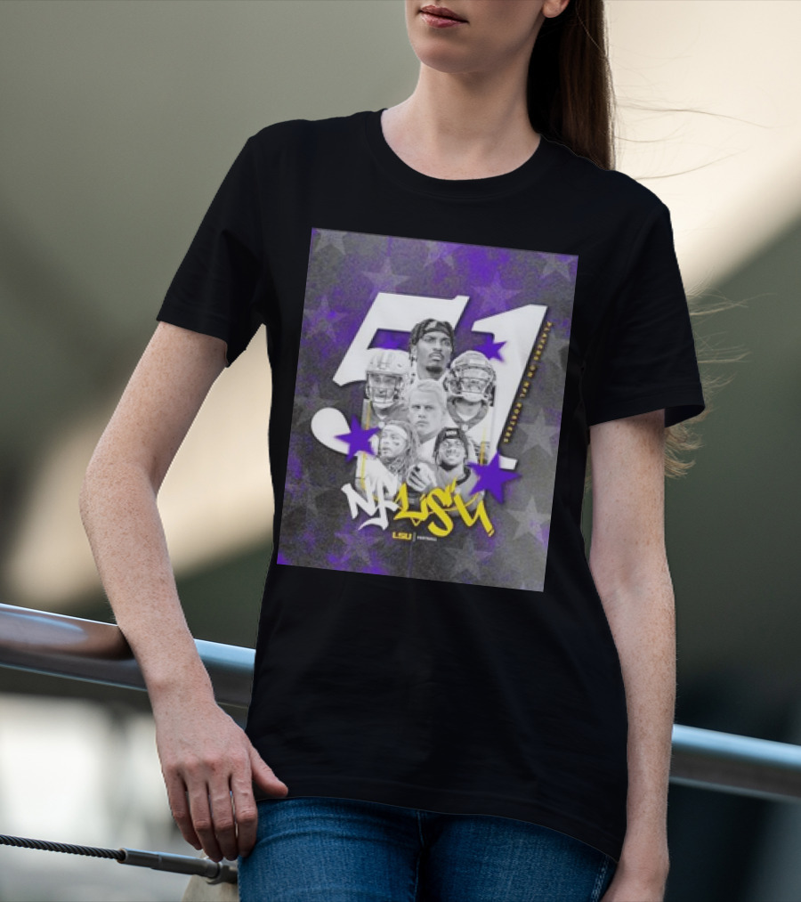 LSU Tigers NFLSU NFL Rosters Legends 51 Superstars T-Shirt
