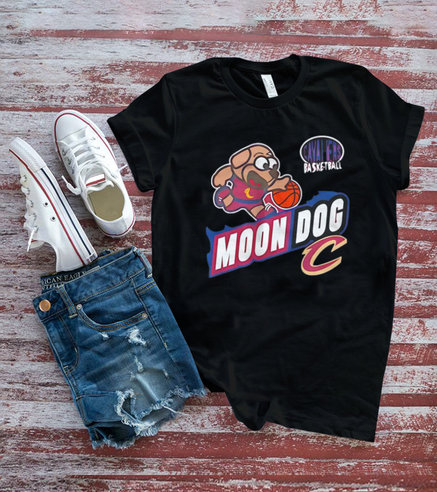 Cavaliers Basketball Moon Dog C T-Shirt