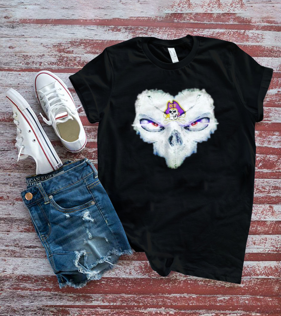 East Carolina Pirates ECU Skull Fantasy T-Shirt