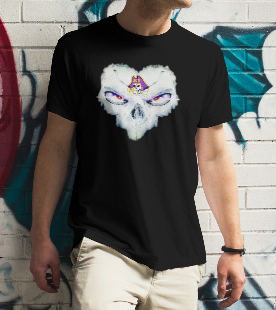 East Carolina Pirates ECU Skull Fantasy T-Shirt
