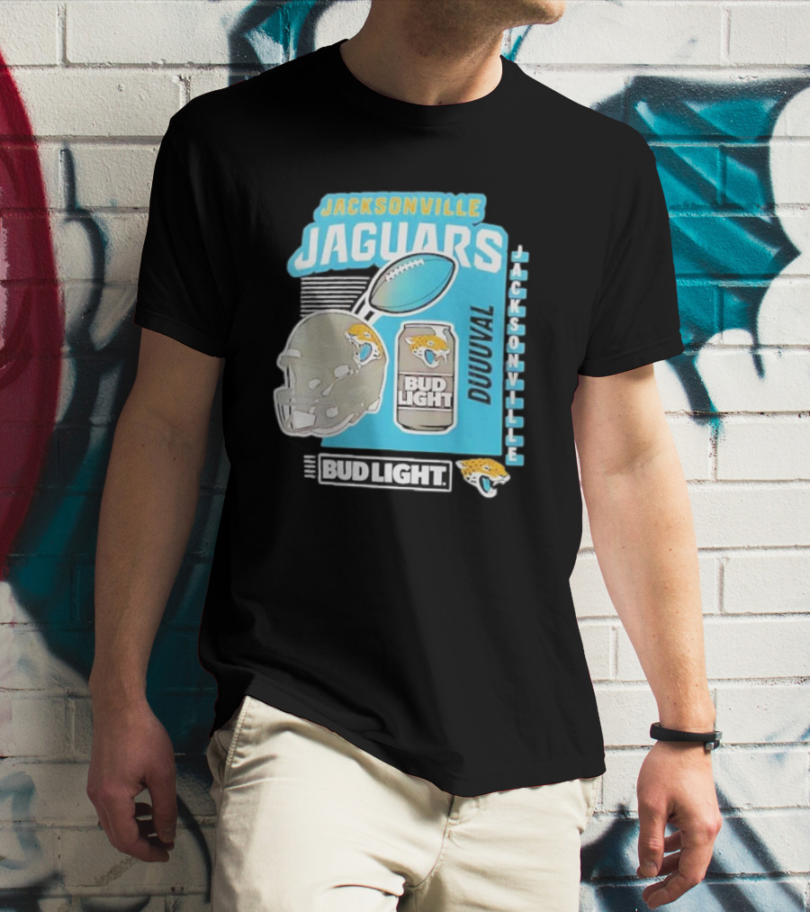 Jacksonville Jaguars Bud Light Football Duuuval Jacksonville T-Shirt