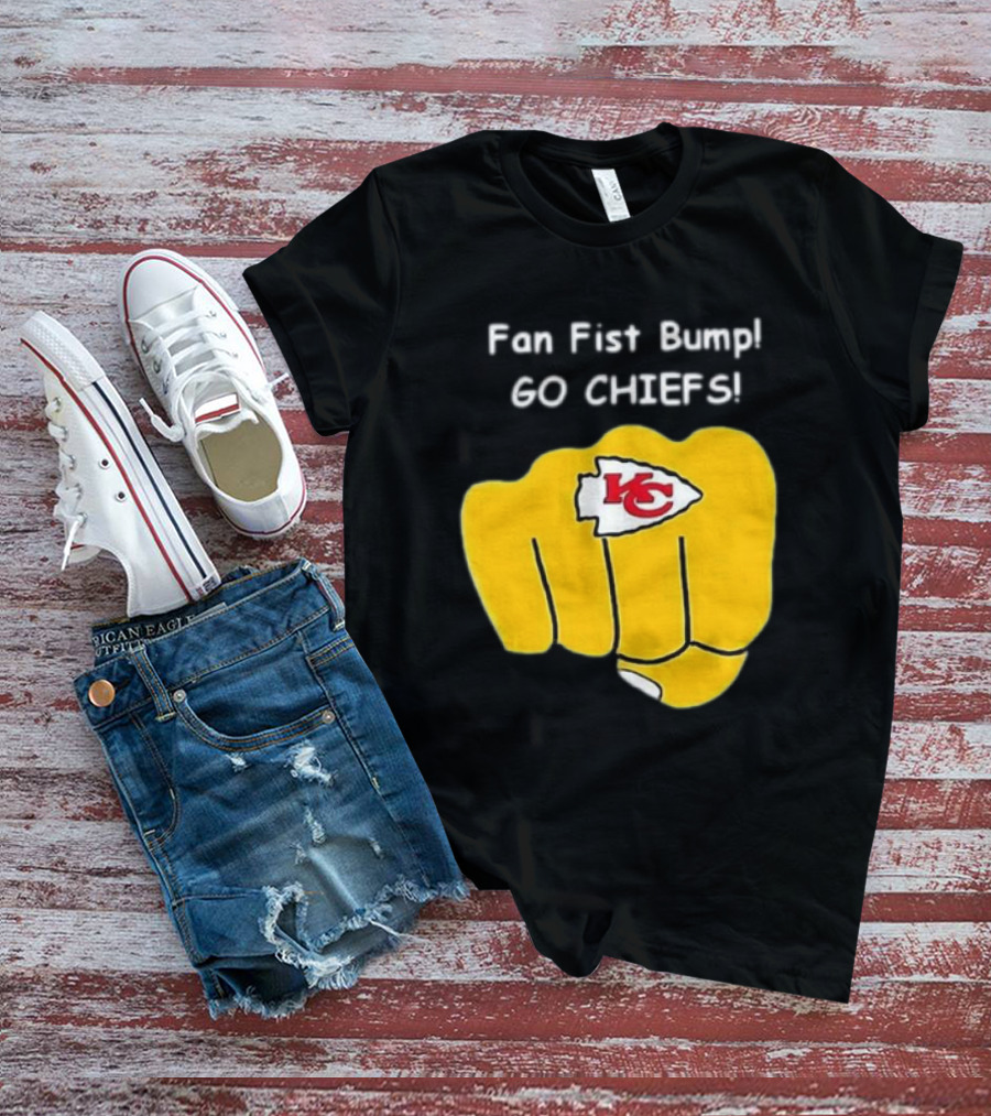 Fan Fist Bump Go Chiefs KC T-Shirt