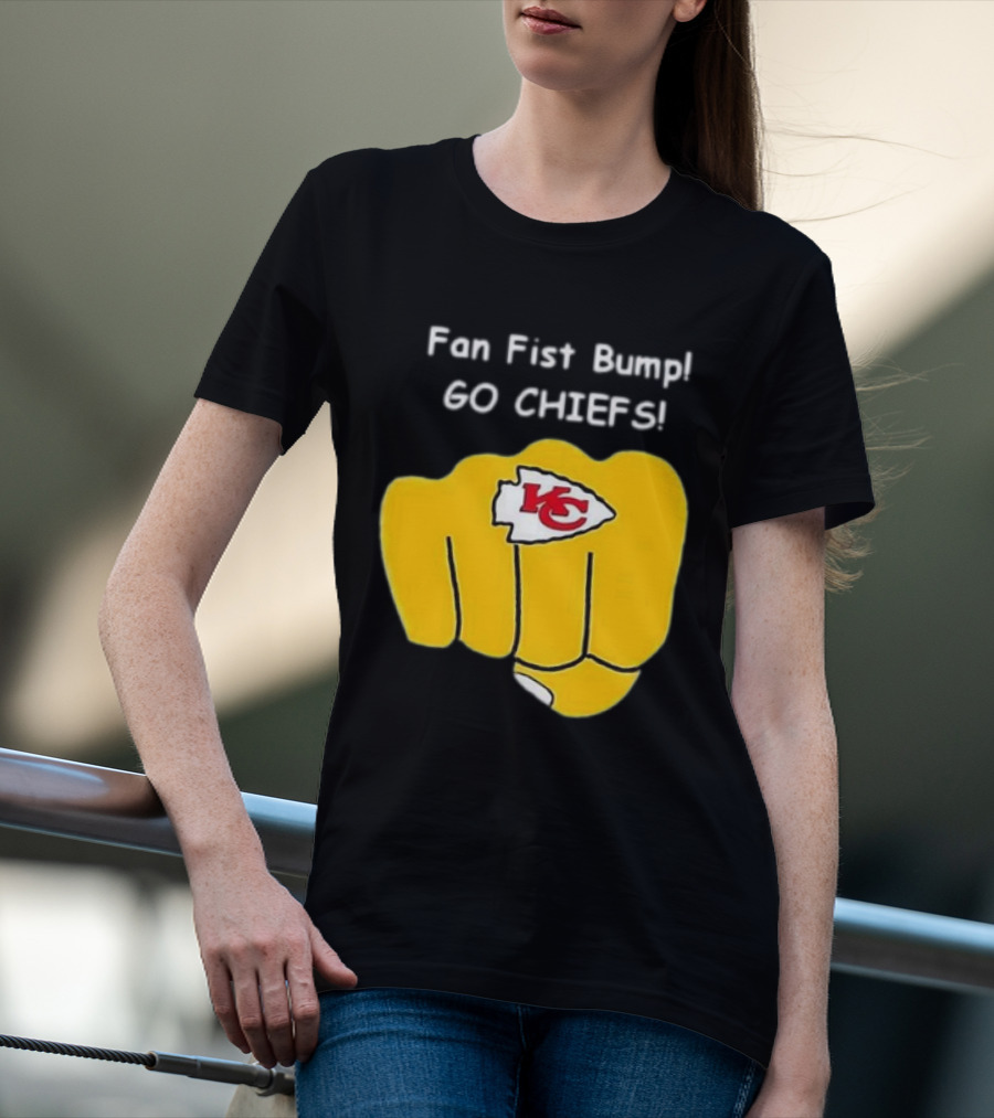 Fan Fist Bump Go Chiefs KC T-Shirt