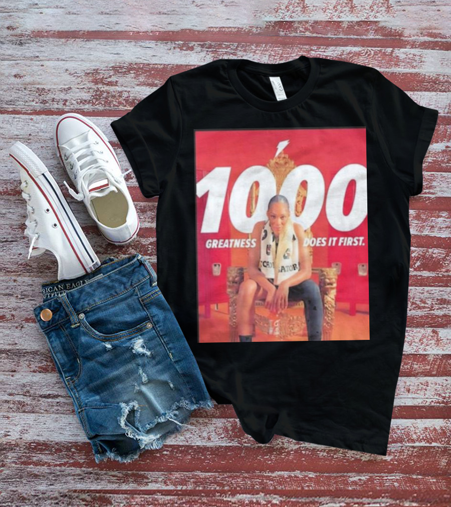 1000 Greatness Does It First A’ja Wilson Iconic Chair Sports Empowerment T-Shirt