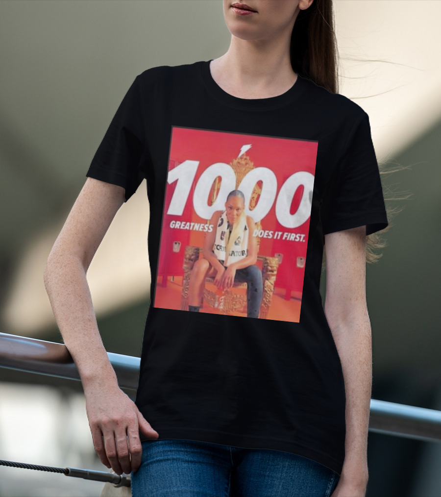 1000 Greatness Does It First A’ja Wilson Iconic Chair Sports Empowerment T-Shirt