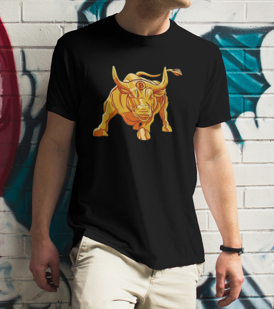 Bitcoin Crypto Bull Golden Btc T-Shirt