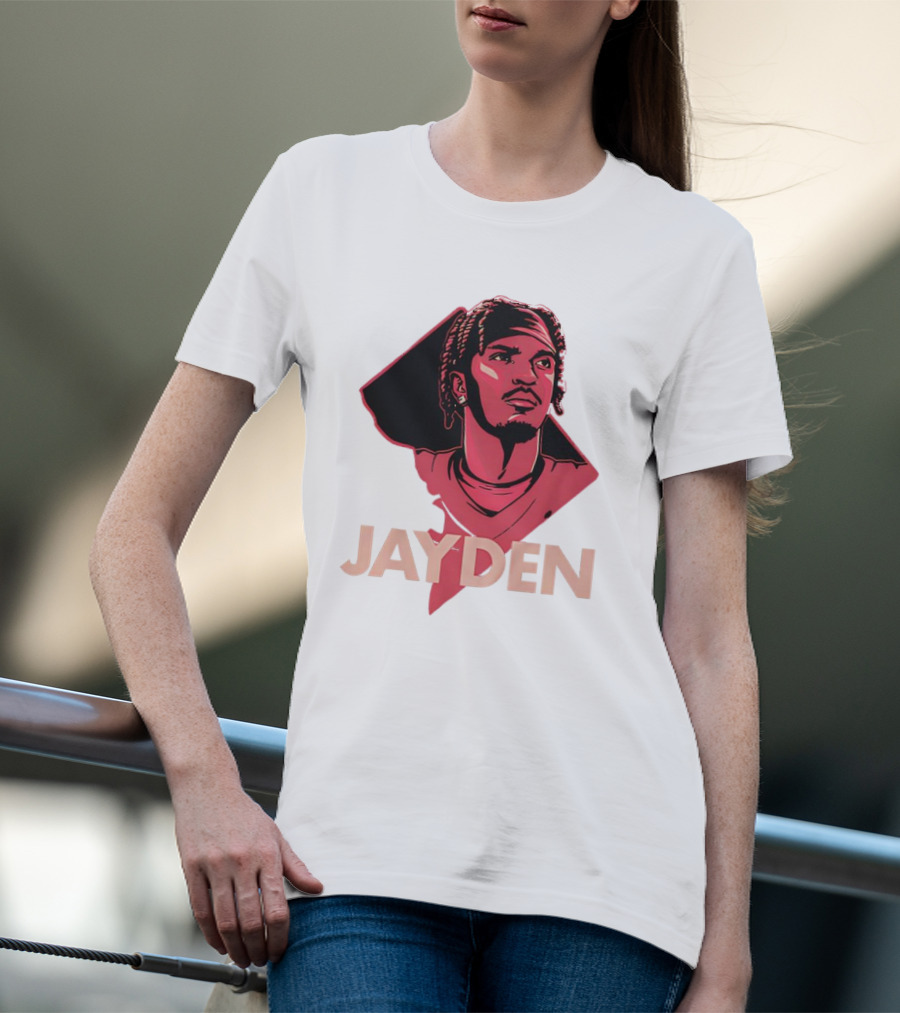 Jayden Daniels Washington Commanders Patriot T-Shirt
