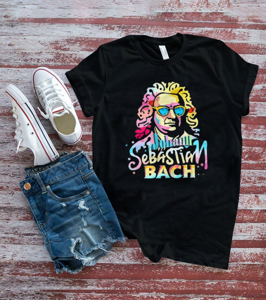 Johann Sebastian Bach Colorful Sunglasses T-Shirt