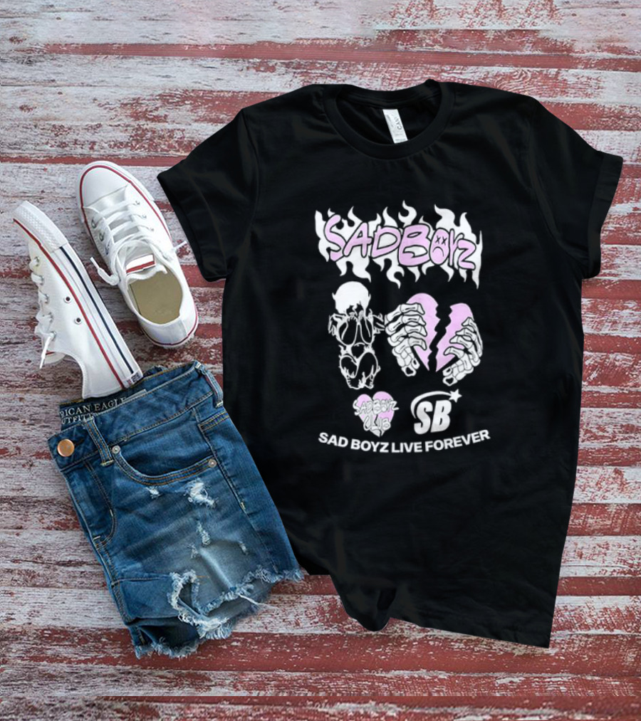 Sad Boyz Live Forever Sadboyz Sadboyz Club Corridos Tumbados H Belicos Mexico Music T-Shirt