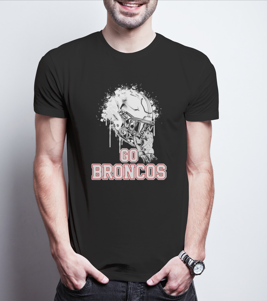 Go Broncos Palm Beach Central Rising Helmet T-Shirt
