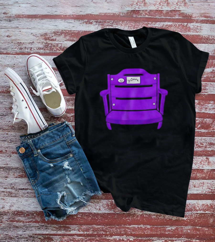 Athlete Logos Purple Stadium Chair Grimey 12 T-Shirt