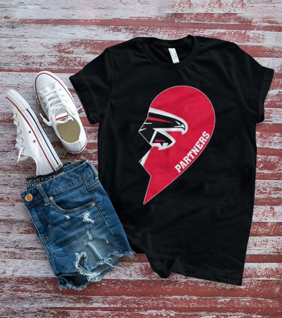 Atlanta Falcons Half Heart Partners T-Shirt