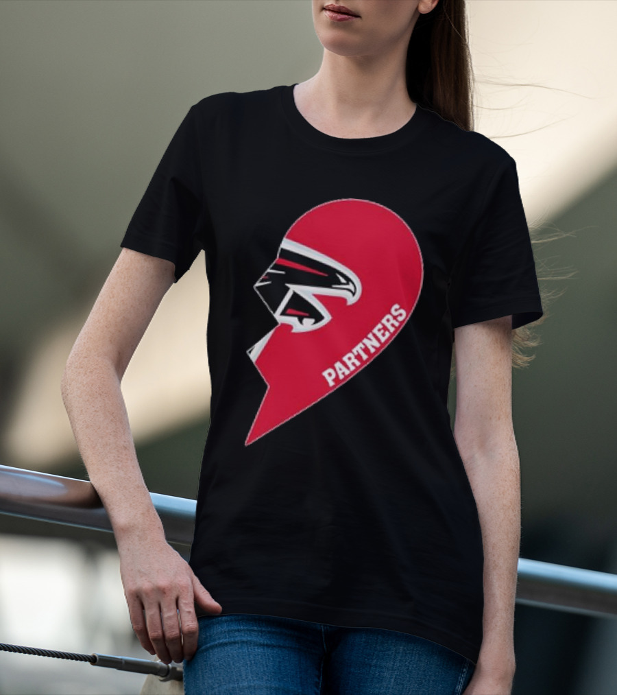 Atlanta Falcons Half Heart Partners T-Shirt