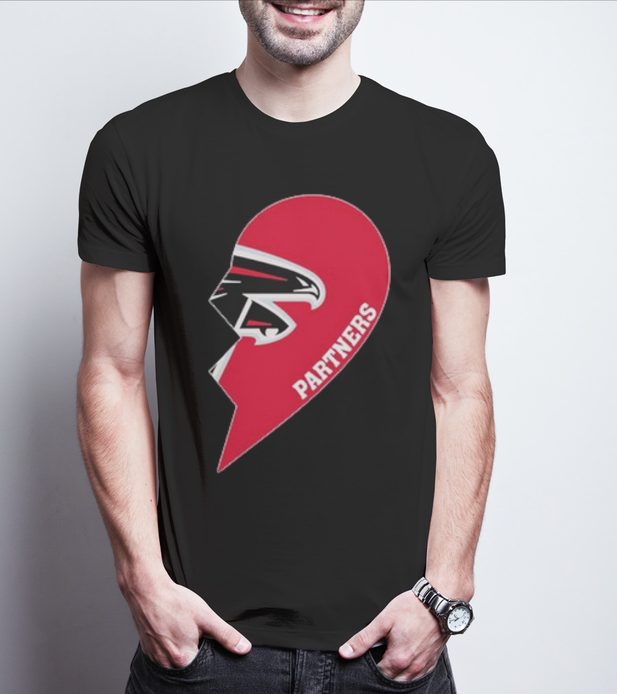 Atlanta Falcons Half Heart Partners T-Shirt