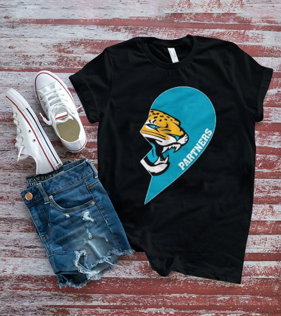 Jacksonville Jaguars Partners Half Heart T-Shirt