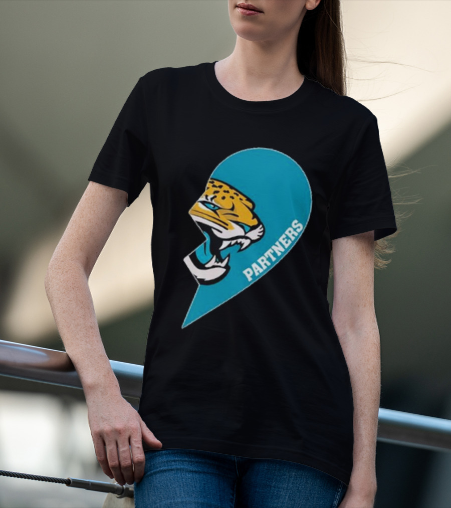 Jacksonville Jaguars Partners Half Heart T-Shirt