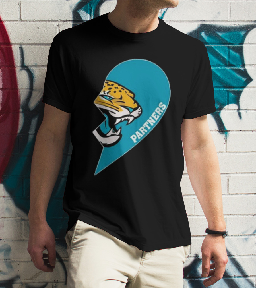Jacksonville Jaguars Partners Half Heart T-Shirt
