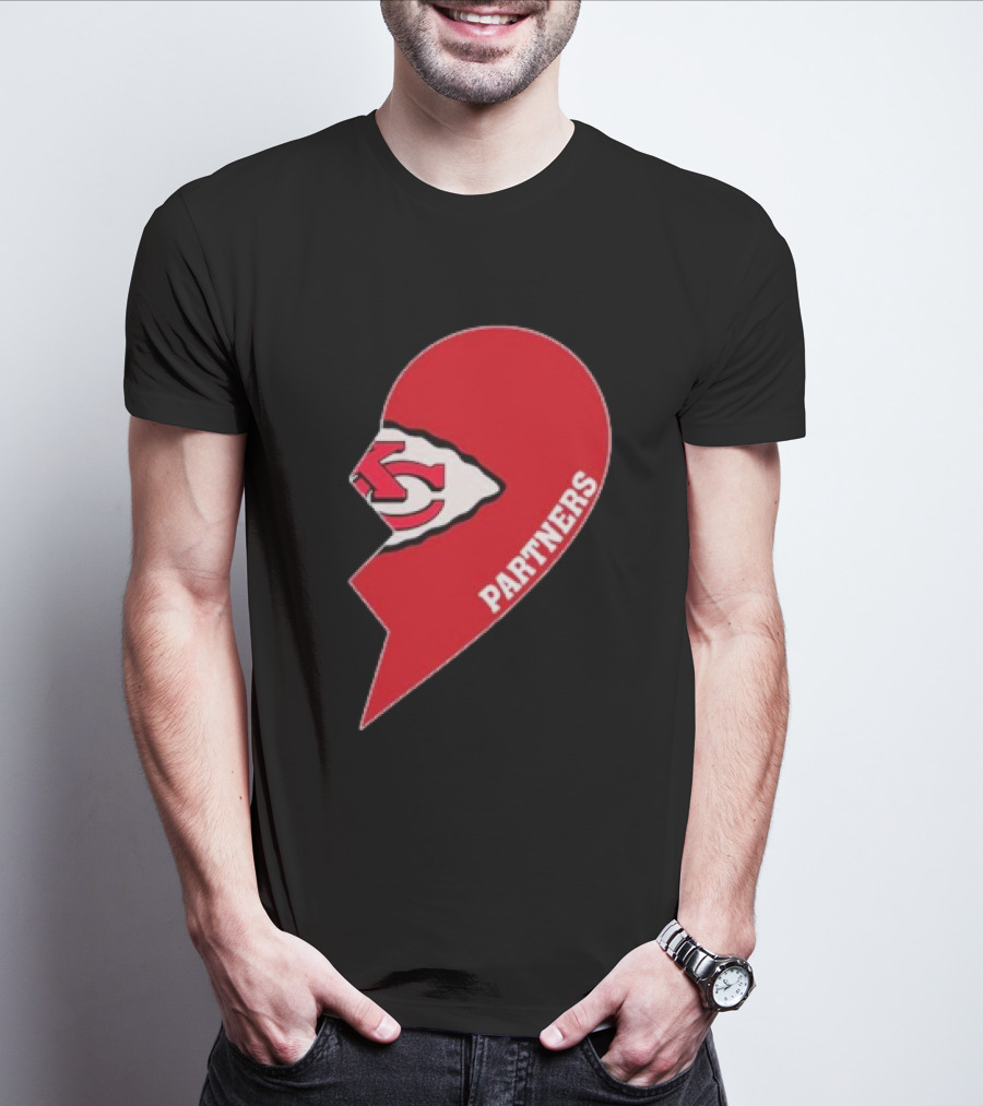 Kansas City Chiefs Partners Half Heart T-Shirt