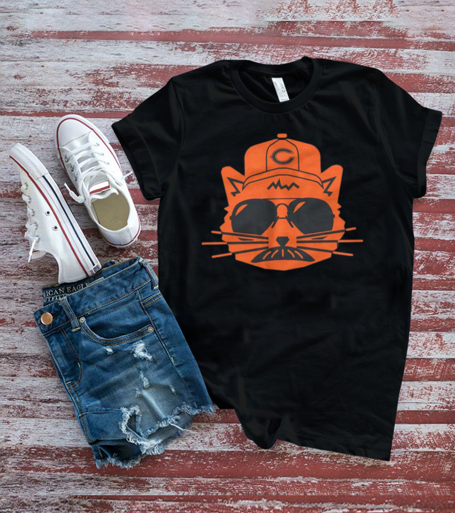 Chicago Bears Super Fan Gary Vintage Cat T-Shirt