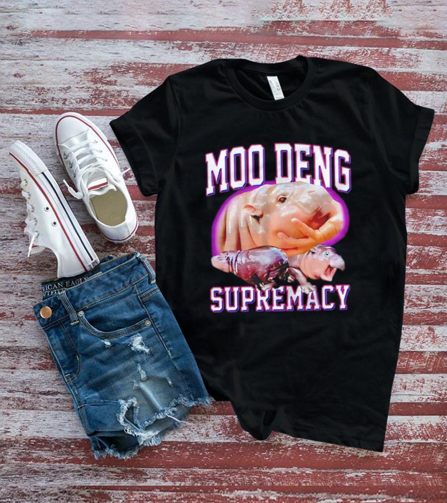 Moo Deng Supremacy Hippo Trio T-Shirt