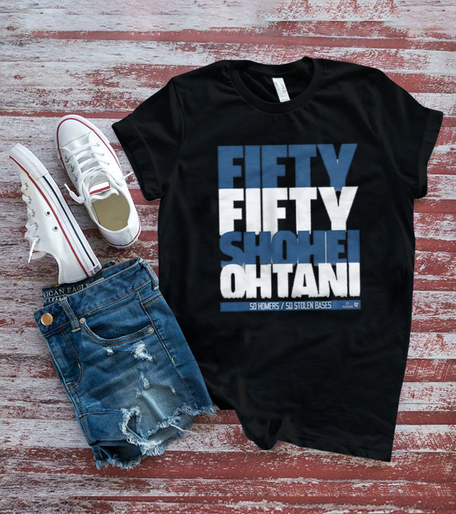 Fifty Fifty Shohei Ohtani 50 Homers 50 Stolen Bases T-Shirt