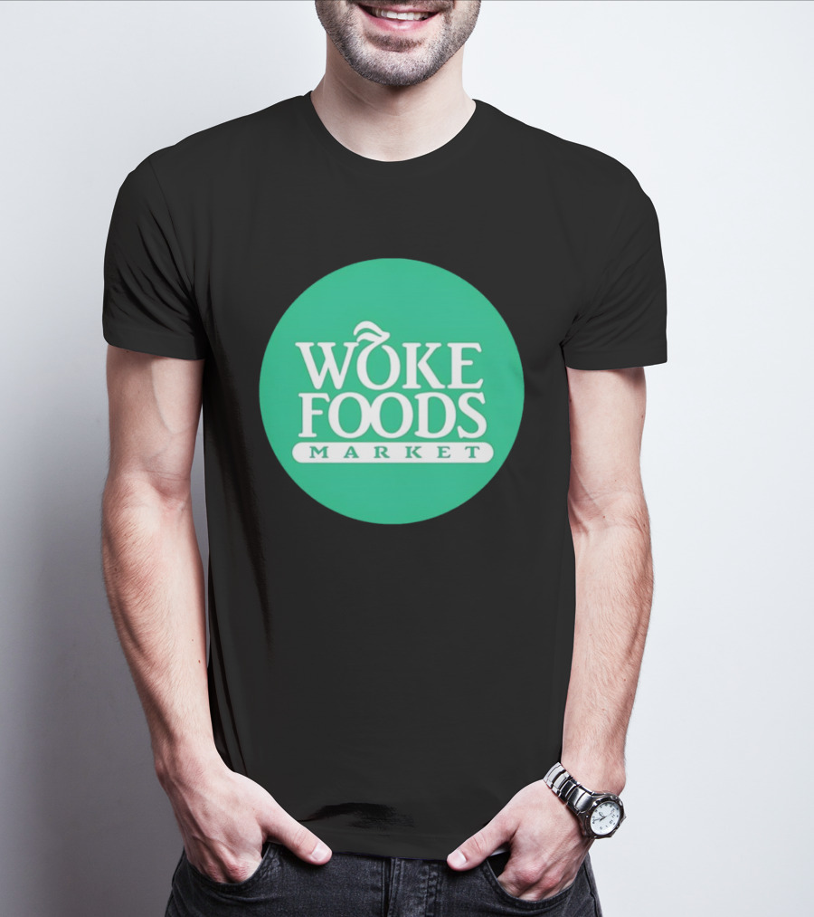 Woke Foods Market Green Circle T-Shirt